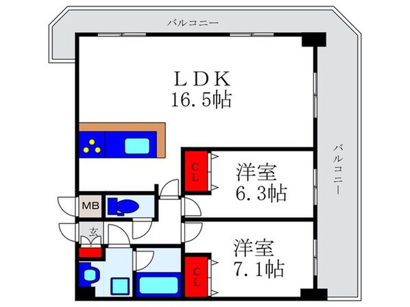 ア－バネックス豊中桜塚の物件間取画像